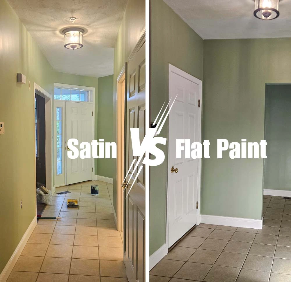 Home 24 satin vs flat paint